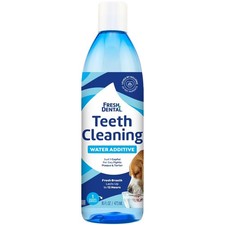 Fresh Dental Breath Freshener  Teeth Cleaning Water Additive for Dogs, 16 oz