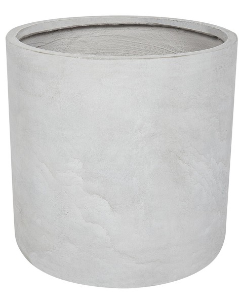 Outdoor Blumentopf Beton-Optik Grau Rund 51 X 51 X 50 Cm Modern Messene-image
