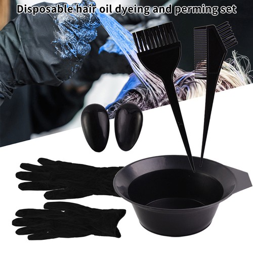 5/7/9Pcs Hair Coloring Kits Hair Dyeing Comb Hair Bowl Earcap Hair Styling T-wa - Picture 8 of 15
