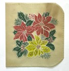 1989 Handmade Christmas Card from Guatemala on Parchment Style Paper Poinsettia — photo 1