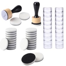 46 PCS Mini Ink Blending Tool Foam Replacement Pads Storage Box Scrapbooking