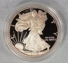 [1] 2005-W American Eagle Proof 1 Oz 999 Silver Bullion Coin in Capsule