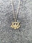 VTG 90% Silver 1964 Kennedy Half Dollar Eagle Cut-out Handmade Pendant - 3.4g