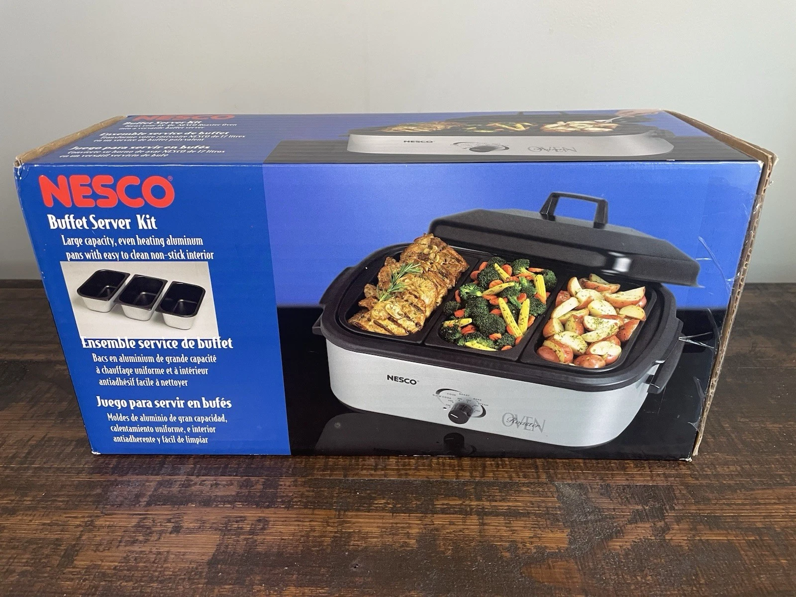 Nesco 4908-12-40PR Buffet Kit Stainless Turn you 18 quart vers these 3 inserts.