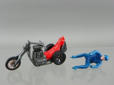 Hot Wheels Hot Wheels RRRumblers MOTOR⑩ 1970s Hot Wheels Mattel RRRumblers Red Torque Chop w/ Rider