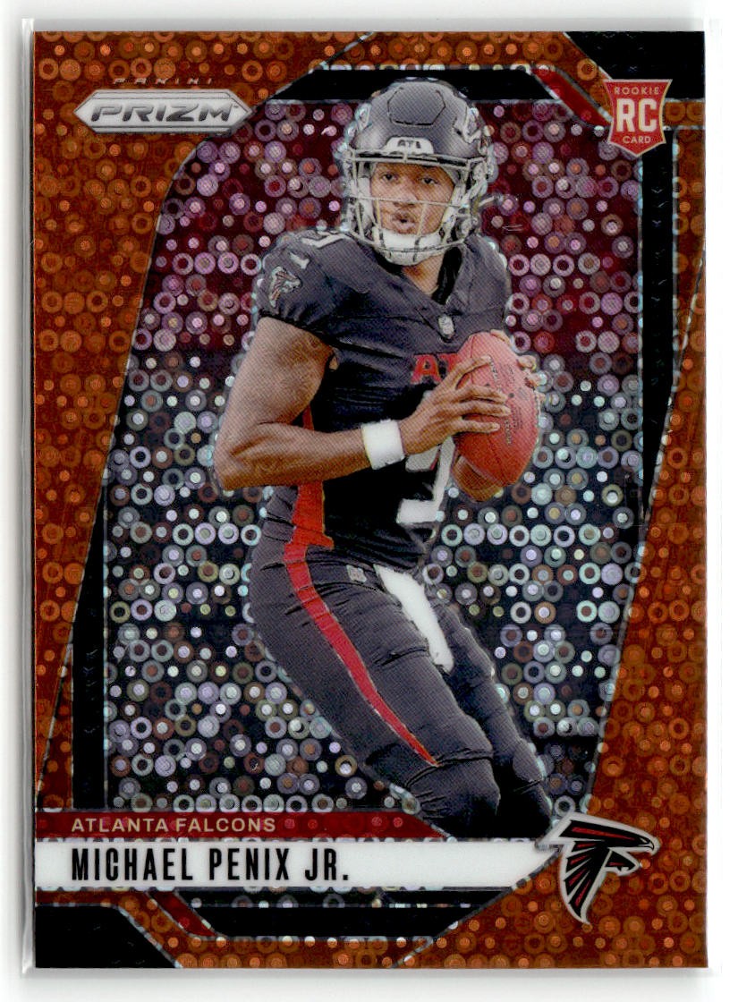 2024 Panini Prizm #378 Michael Penix Jr. Orange Disco Prizm