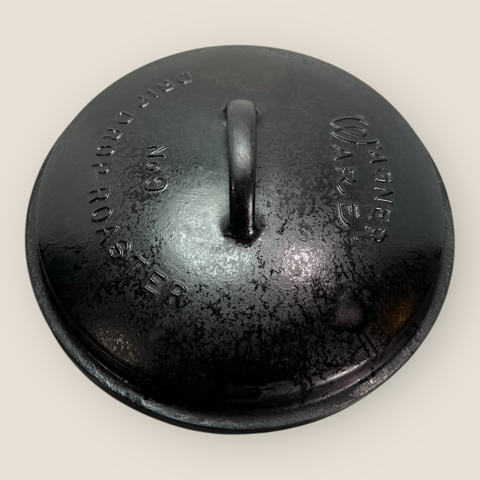 Vintage Wagner Ware Sidney Drip Drop Roaster No. 9 round Cast Iron #1269c