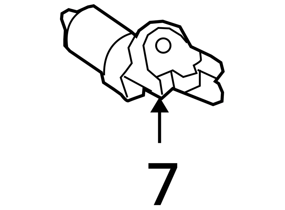 Windshield Wiper Motor Fits 09-12 SANTA FE 2299381 Foto 4 de 4