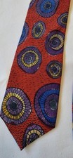 Vintage RARE Red Neck Tie Marienbad By Patrick Groenendall Stanley Steinberg