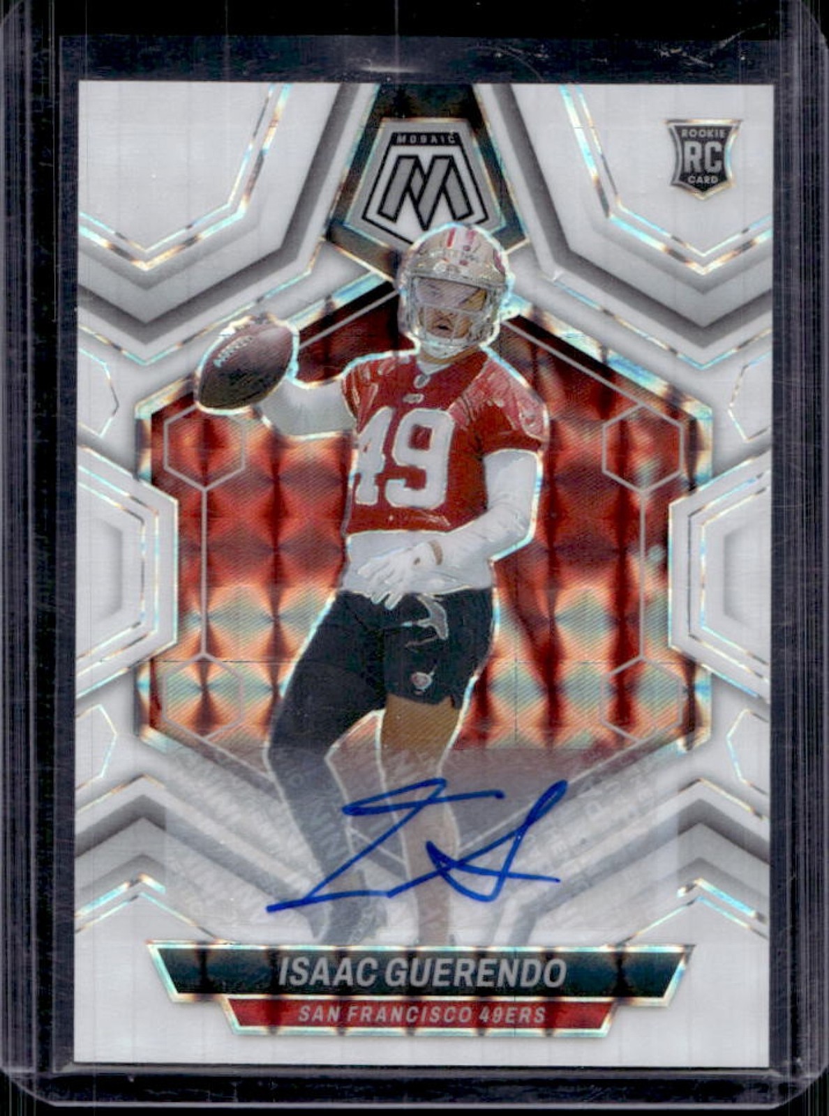 2024 Mosaic Isaac Guerendo Rookie Auto RC Rookie #388 49ers