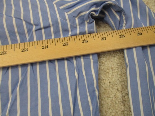 Abercrombie & Fitch Striped Dress Shirt Mens 33-34 17 Blue Hong Kong - Picture 10 of 12