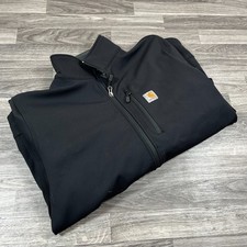 CARHARTT Relaxed Fit Rain Defender Black Windbreaker Jacket Men's Size L Tall