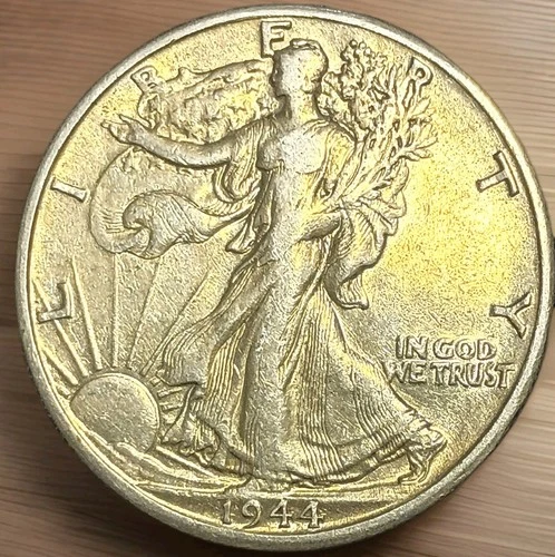 1944-D Walking Liberty Silver Half Dollar BU *ALMOST UNCIRCULATED* DETAILS