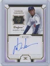 2024 Topps Definitive YOSHINOBU YAMAMOTO RC Rookie Auto Purple /10 CP
