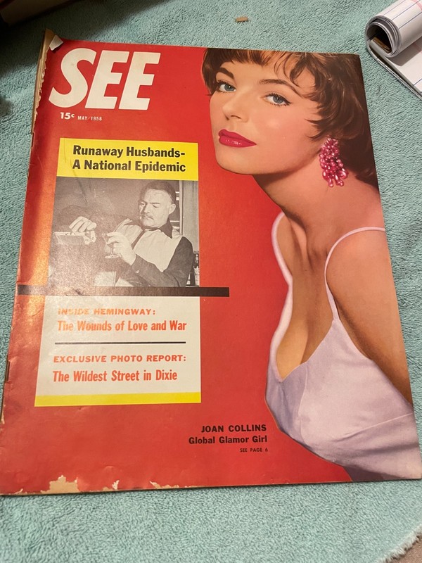 May 1956 See Picture Magazine Joan Collins On Cover  Photos Entertainment & Ads