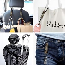 High Quality Robust Easy to Install 2PCS American Flag Braided Lanyard Keychains