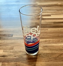Vintage Diet Pepsi One Calorie Drinking Glass 7”  Tall Skinny Tumbler
