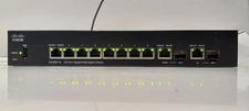 CISCO SG350-10 10-PORT GIGABIT MANAGED SWITCH W/POWER SUPPLY