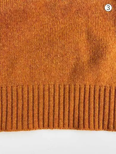 PRADA Knit Sweater (Heavyweight) Size 50 Wool ORN Solid Color Elbow Patch Detail thumbnail 7