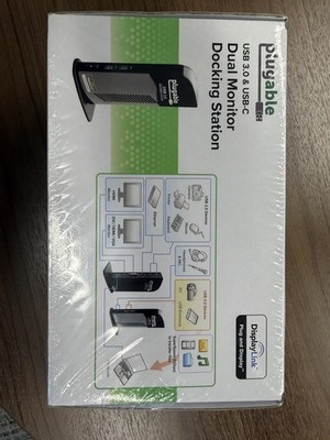 Plugable UD-3900 USB 3.0/USB-C Dual Monitor Dock HDMI DVI VGA Ethernet