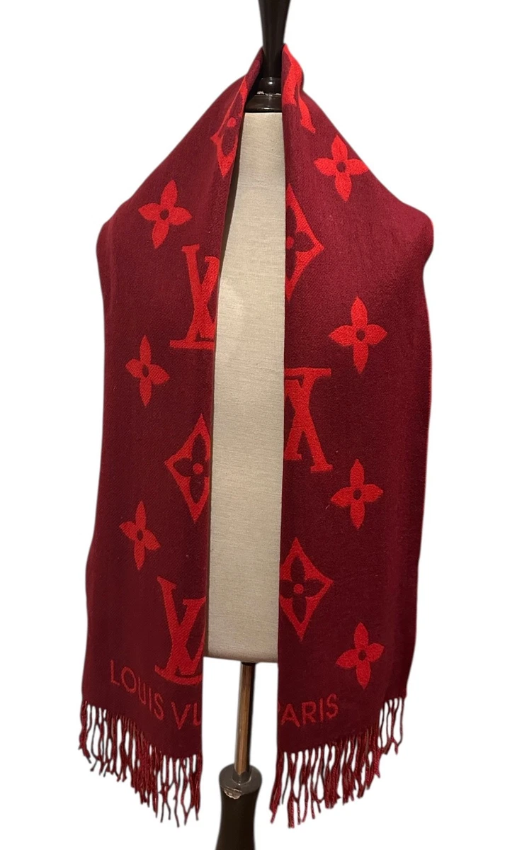 Louis Vuitton Red Winter Scarves & Wraps for Women for sale | eBay