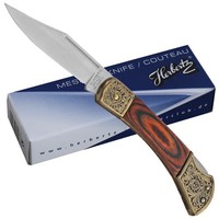 Herbertz Taschenmesser Pakkaholzgriff Mit BeschläGen Backlock Zweihandmesser