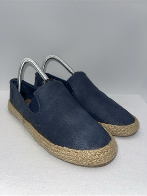 Seven 7  Womens Size 8 Loafer Cape Verde Flats Comfort Navy Faux Leather Slip On