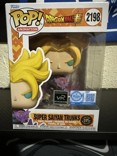 Funko Pop! Super Saiyan Trunks #2198 Chase Vrare PR Exclusive W/Protector