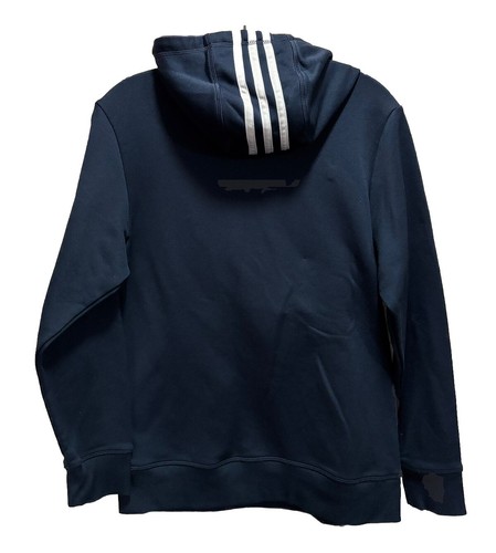 Adidas Youth Navy/Red Pullover Logo Long Sleeve Hoodie Size Large Pocket - Picture 5 of 7