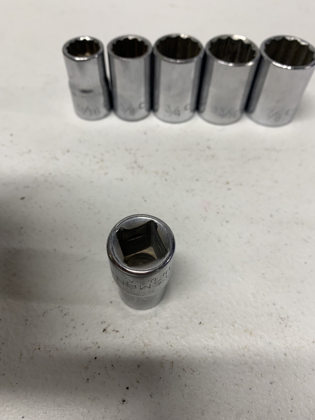 Craftsman SAE EE 1/2” Drive Set of 6 Twelve Point Sockets Made In USA 🇺🇸 eBay