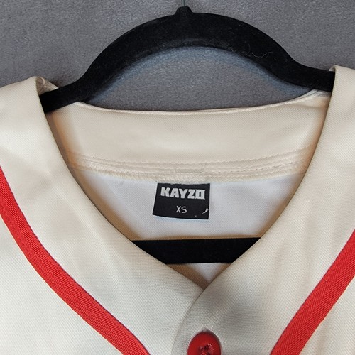 Authentic Doghouse Merch KAYZO #00 UNLEASHED Baseball Jersey Cream Size X-Small - Afbeelding 5 van 11