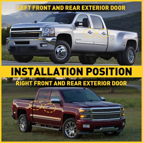 Exterior Door Handle Rear Passenger Right for SILVERADO CADILLAC yUSon Sierra A - Picture 28 of 43