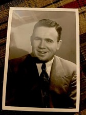 1952 SAM POLLOCK NHL HOCKEY TYPE 1 PHOTO AFOLPHE STUDIO MONTREAL CANADIENS AHL