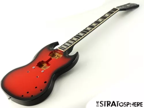 Gibson USA SG Standard Model BODY w/ NECK, Mahogany, Nitro Cardinal Red Burst