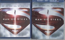 Man Of Steel 2013 2-Disc Blu-ray A Digital Code Henry Cavill Amy Adams