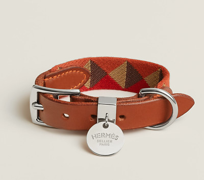 HERMES Medor Dog Collar in Dark Irish Size Medium H3001