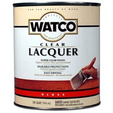 	Watco 63041 Lacquer Clear Wood Finish Quart Clear Gloss	