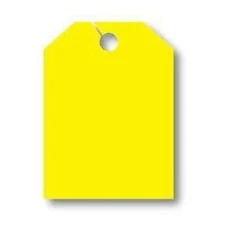 Blank Plain - Jumbo Car Mirror Hang Tags Sale Pricing Signs (50 Per Pack)