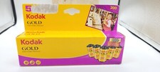 2005 KODAK GOLD ISO 200 5 pack- 24 Exposures 35mm Film Sealed