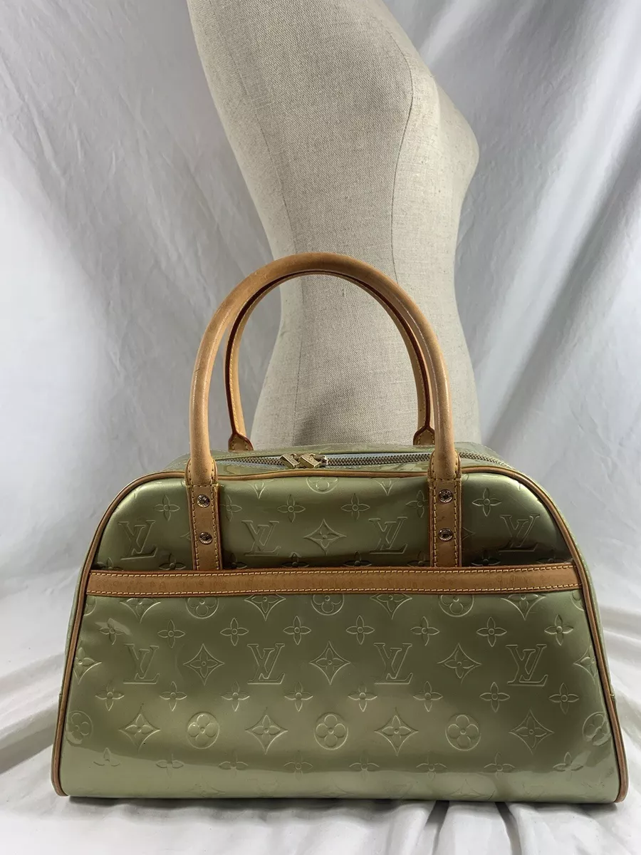 Louis Vuitton Green Patent Vernis Handbag