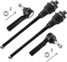 4Pc Front Inner and Outer Tie Rod Ends for Silverado Sierra 1500 Tahoe Yukon