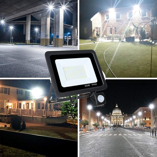 LED Floodlight 50W-100W Motion Sensor Security Garden Outdoor PIR Flood Light - Picture 11 of 18