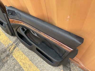 BMW 5-Series E39 Interior Door Panel Passenger Driver Side Black