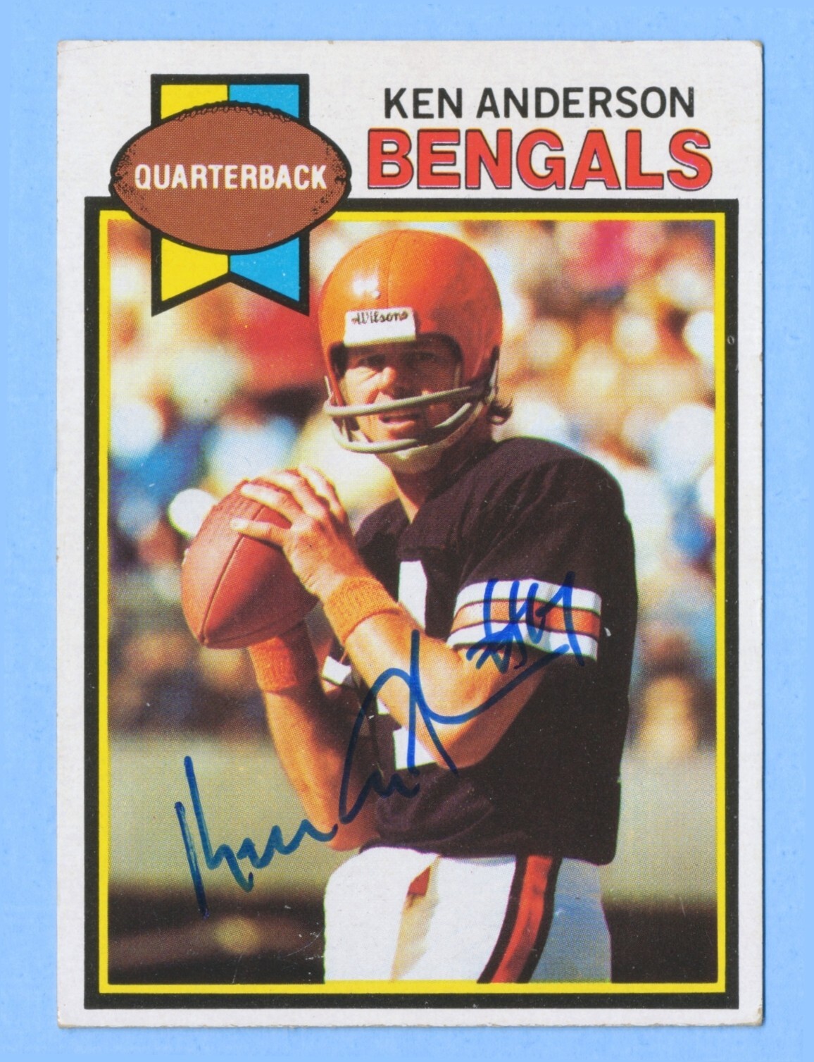 KEN ANDERSON Signed/Autographed 1979 Topps Card #115 Cincinnati Bengals ...