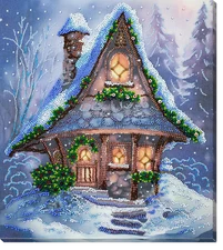 DIY Bead Embroidery Kit Winter blows Cold Beaded stitching needlepoint beadwork