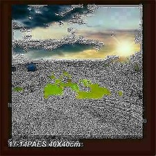 QUADRI MODERNI TELA ARTE PAESAGGIO 120X90 3PZ VULCANO ERUZIONE LAVA VESUVIO ETNA