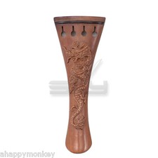 Hand-Carved Dragon Jujube Wood Violin Tailpiece 4/4 Violin Fiddle Part