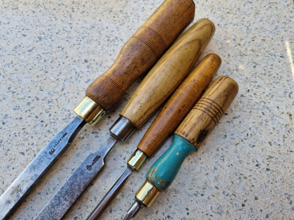 Vintage Job Lot I. Sorby Chisels x 4 - Image 3 of 4