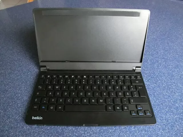 hårdtarbejdende Akvarium dragt Belkin F5L112 Keyboard + Stand Funk Tastatur f. Bluetooth Android Tablets  722868872031 | eBay