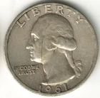 USA - 1961D - Washington ¼ $ - Silver Eagle - #13935RG